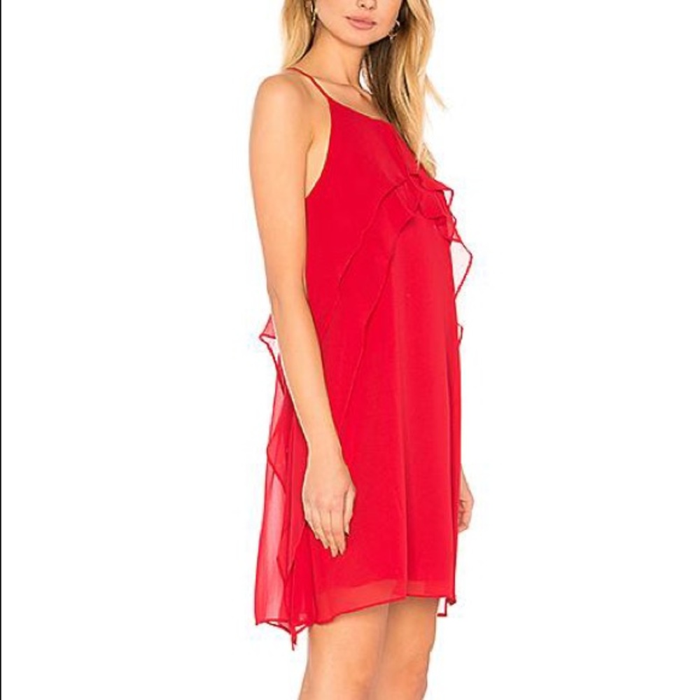 BCBGeneration Ruffle Dress - Fuschia